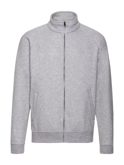 Felpa personalizzabile con zip intera nascosta e maniche raglan