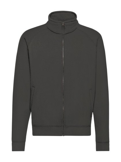 Felpa personalizzabile con zip intera nascosta e maniche raglan
