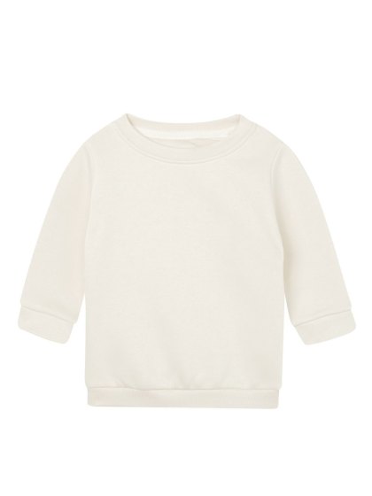 Baby Essential Sweatshirt Felpa Girocollo Neonato in Cotone Organico Personalizzabile