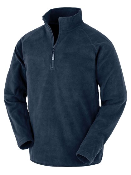 Maglia in Micropile Riciclato a Mezza Zip Eco-Friendly
