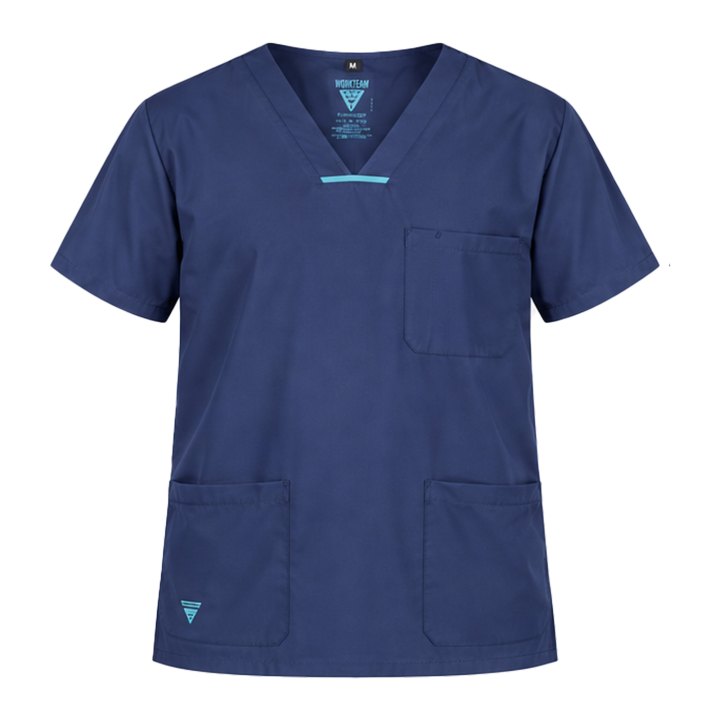 Completo sanitario infermiere divisa oss lavoro ospedaliero unisex casacca pantalone estetista elastico