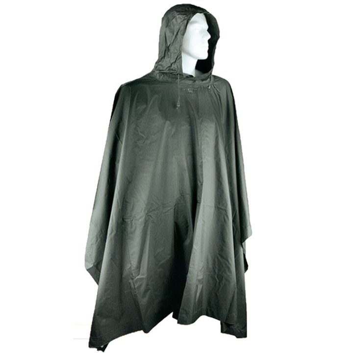 Impermeabile poncho antipioggia antivento invernale caccia pesca sport cappuccio