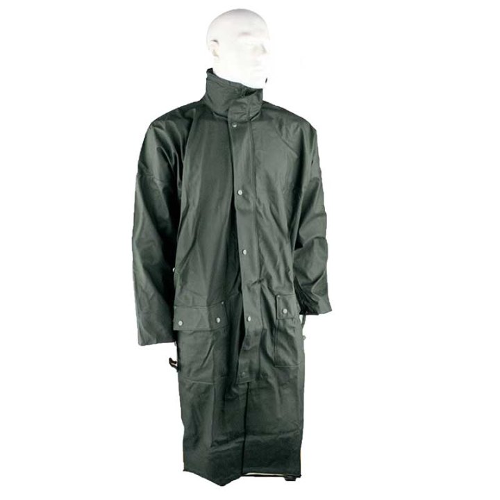 Impermeabile lungo poncho cappotto trench uomo antipioggia vento pvc