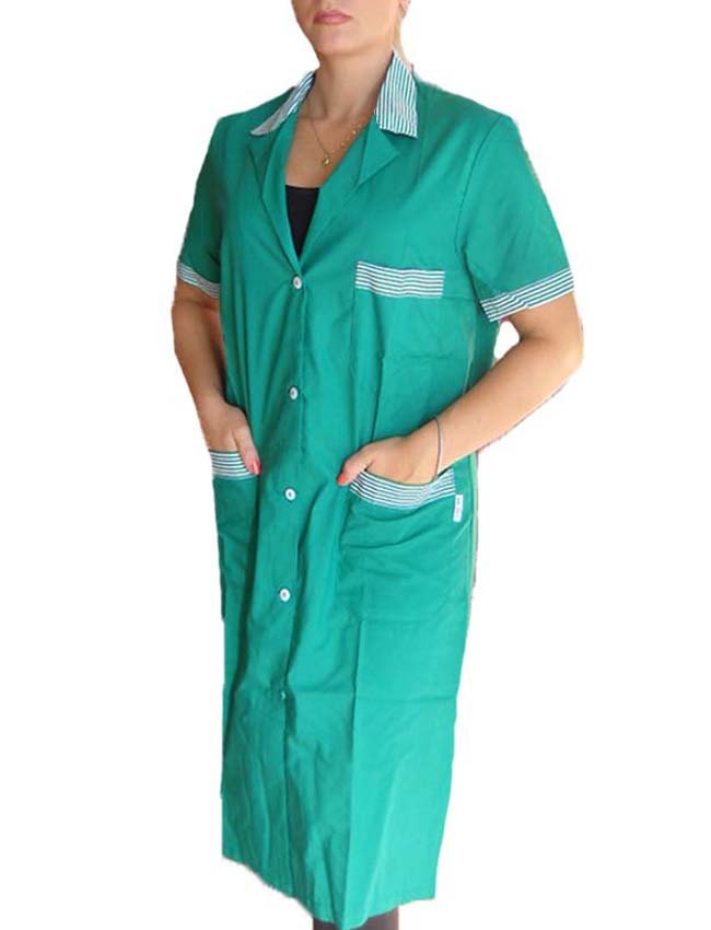 Camice donna scuola lavoro maestra domestica operaia fabbrica bottoni
