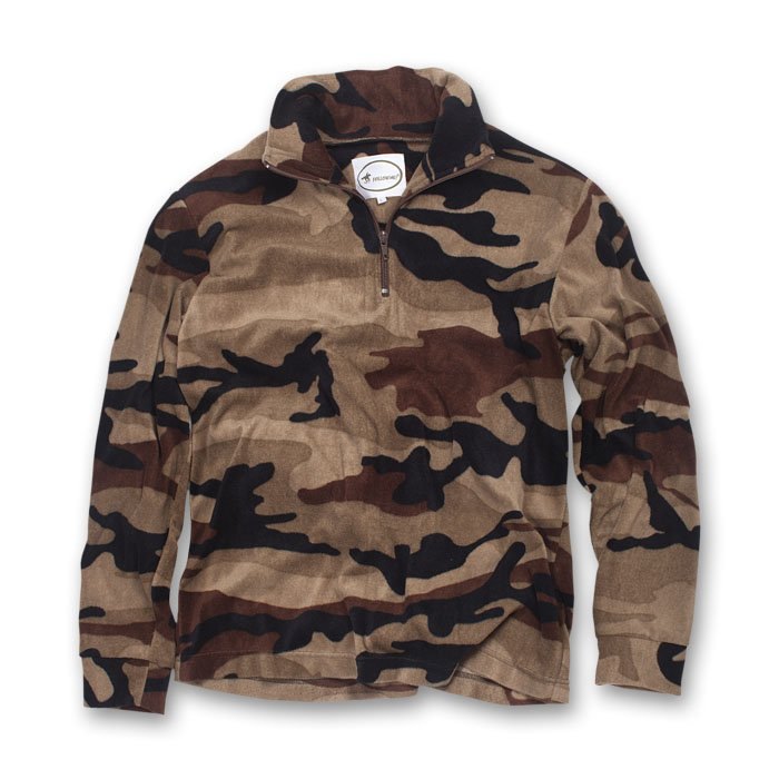 Maglia pile caccia morbida termica ultraleggera collo alto uomo country man