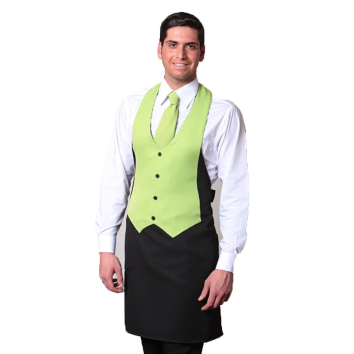 Grembiule pettorina divisa cucina ristorante gilet uomo sala vineria