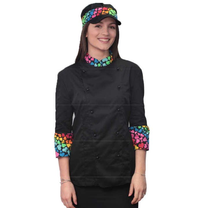 Divisa giacca donna lavoro cuoco ristorazione chef pizzeria made in Italy bar - Personalizzabile con il tuo logo