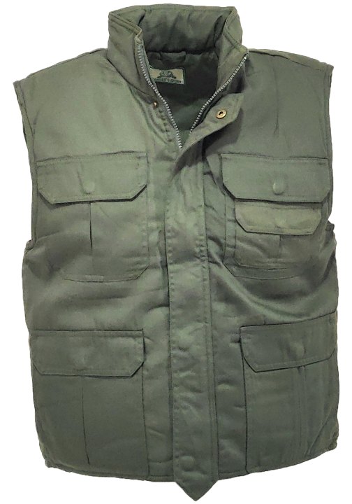 Gilet imbottito caccia cotone uomo donna invernale mimetico trapuntato - Personalizzabile con il tuo logo