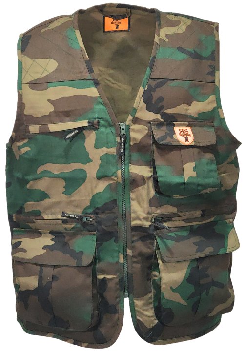 Gilet pesca multitasche caccia pesca uomo cotone soft air tiro tattico - Personalizzabile con il tuo logo