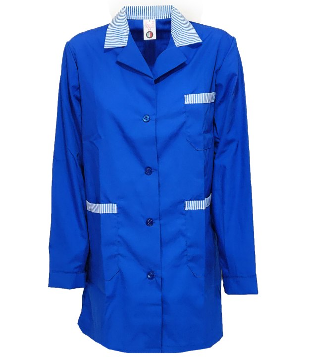 Camice grembiule donna cotone vari colori vestaglia pulizie maestra scuola asilo lavoro personalizzabile