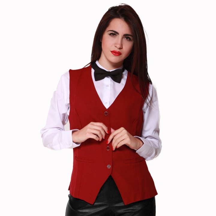 Gilet donna barista da lavoro bar ristorante sala albergo hotel cameriera - Personalizzabile con il tuo logo