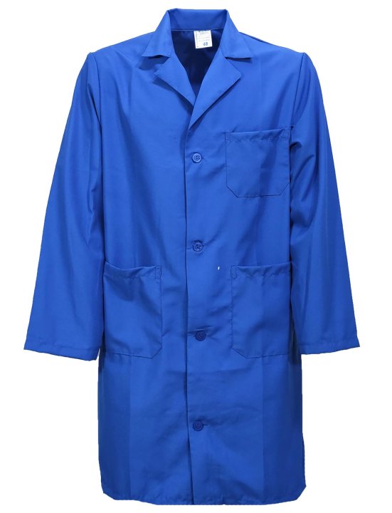 Camice Grembiule uomo misto cotone farmacista magazziniere lavoro bianco blu nero verde azzurro - Personalizzabile