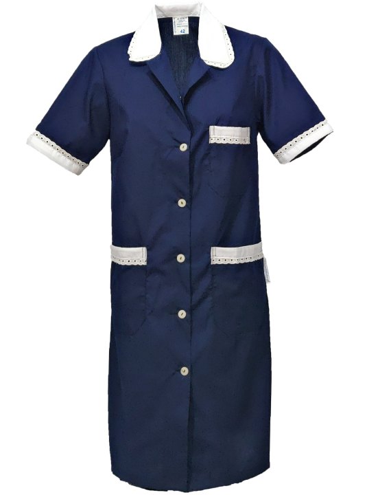 Camice grembiule donna cameriera domestica pulizie lavoro mezze maniche corte - Personalizzabile con il tuo logo