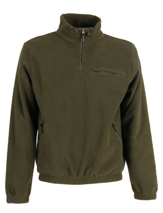 Maglia maglione in pile caccia uomo bosco verde neve sportivo caldo tasche - Personalizzabile con il tuo logo