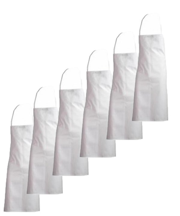 Kit 6 Grembiuli Professionali Personalizzabili Fratelliditalia - Made in Italy con Tasca - Bianco e Colorati
