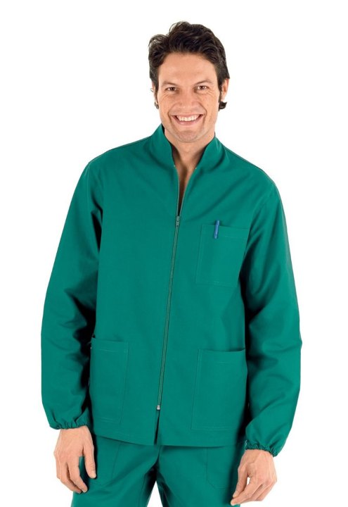 Casacca maglia zip unisex uomo donna infermiere sanitario ospedaliero lavoro - Personalizzabile con il tuo logo