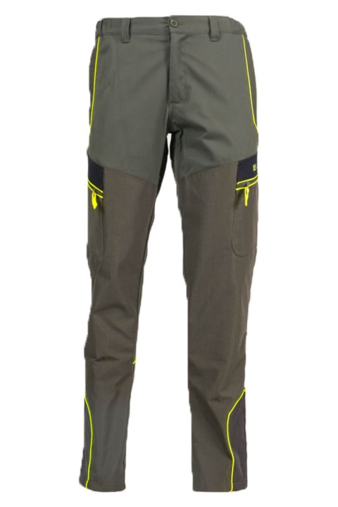Pantalone pantaloni antistrappo elasticizzato teflon rinforzi caccia moto pesca