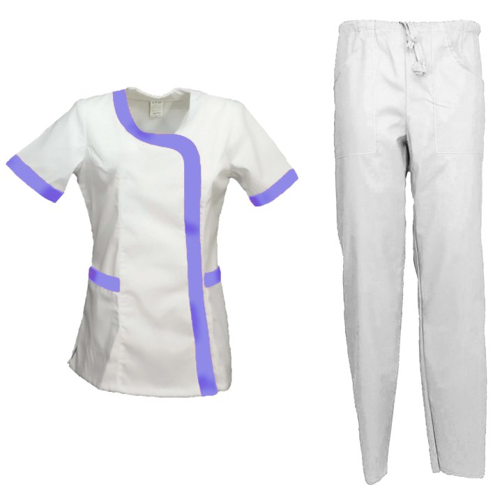 Divisa donna completo abbigliamento estetista sanitario estetico oss infermiere - Personalizzabile con il tuo logo