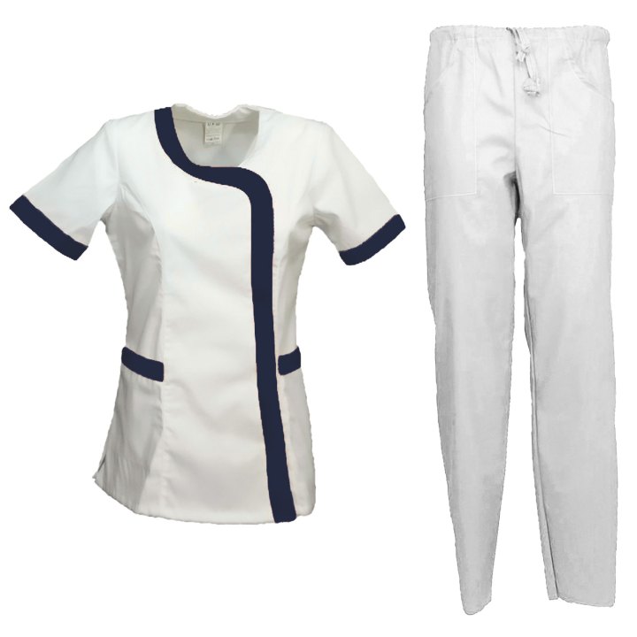 Divisa donna completo abbigliamento estetista sanitario estetico oss infermiere - Personalizzabile con il tuo logo