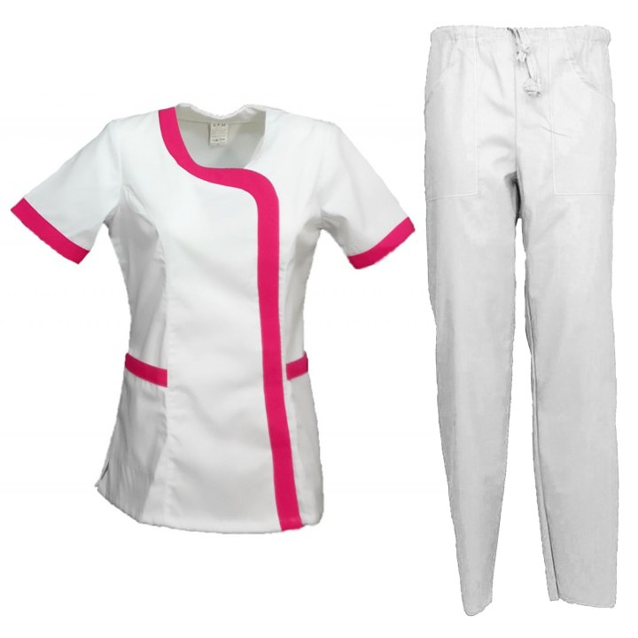 Divisa donna completo abbigliamento estetista sanitario estetico oss infermiere - Personalizzabile con il tuo logo
