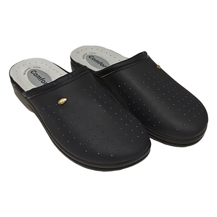 Ciabatte pantofole sanitarie donna suola zoccoli antiscivolo sabot pelle morbide vari colori