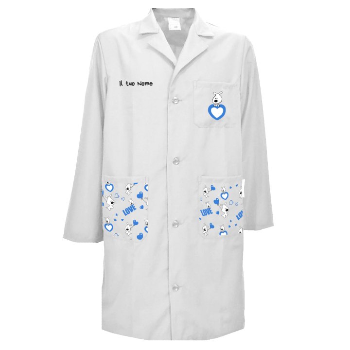 Camice uomo pediatra clownterapy veterinario bambini abbigliamento pediatrico