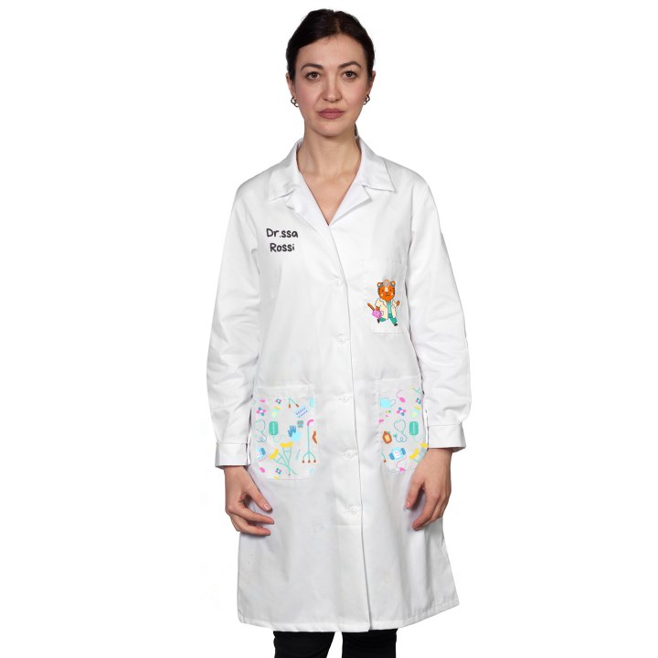 camice veterinaria bambini donna medico dottore ospedaliero animali pet therapy infanzia