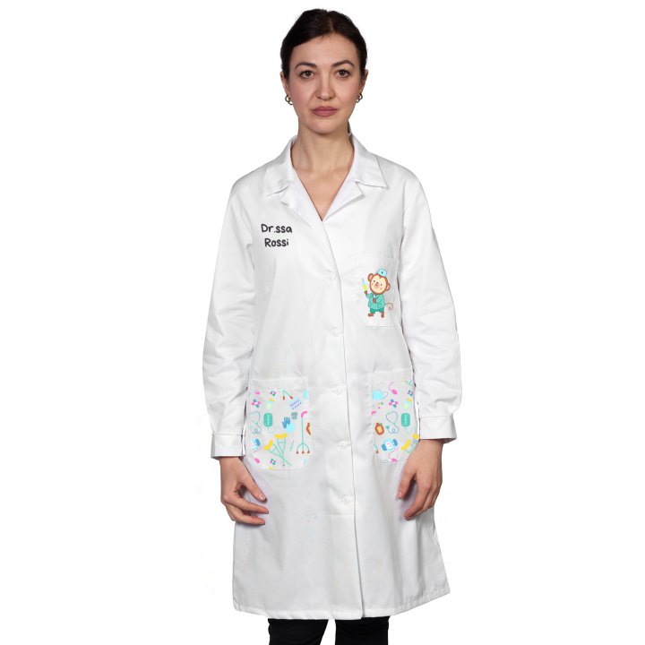 camice veterinaria bambini donna medico dottore ospedaliero animali pet therapy infanzia
