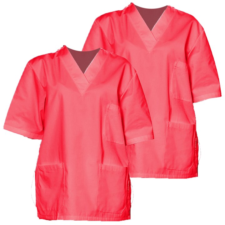 kit 2 Casacche scollo a v clinica mezze maniche ospedaliera vari colori taglia dalla xxs alla 4xl