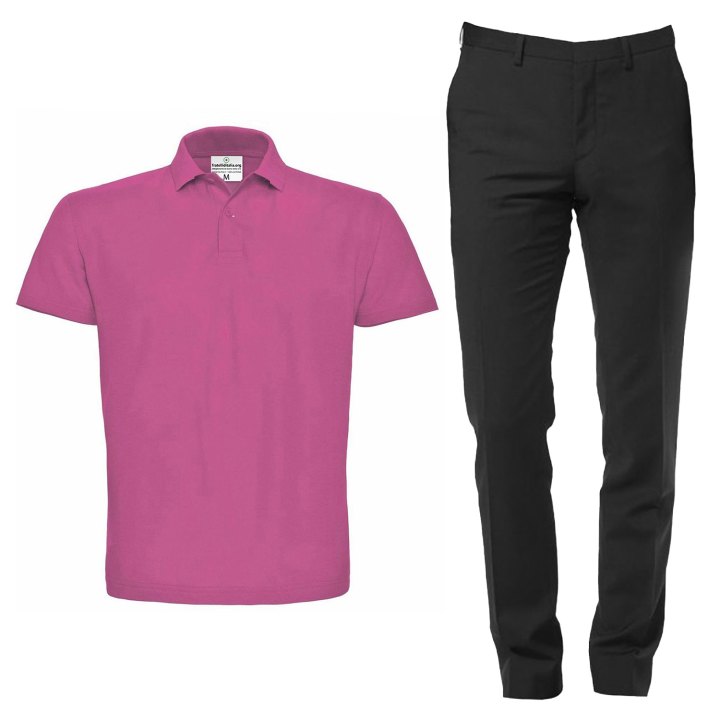 Uniforme per Facchino e Bagagista con Polo e Pantalone Personalizzabile con Nome e Logo
