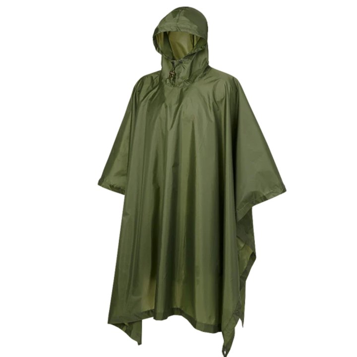 Poncho impermeabile cappuccio Campeggio Ciclismo caccia outdoor antipioggia
