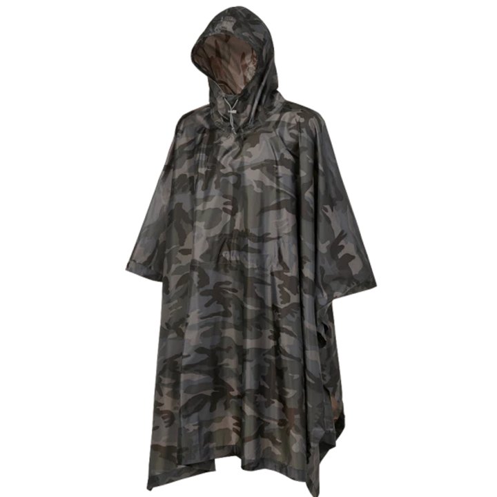 Poncho impermeabile cappuccio Campeggio Ciclismo caccia outdoor antipioggia