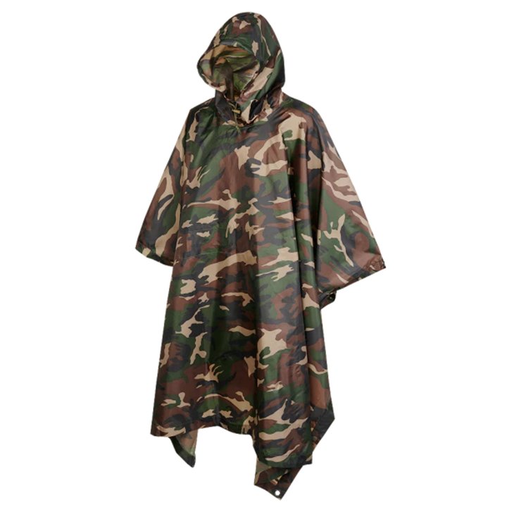 Poncho impermeabile cappuccio Campeggio Ciclismo caccia outdoor antipioggia