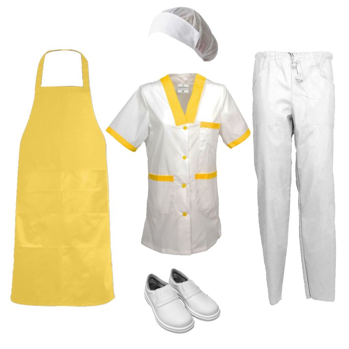 Divisa donna da lavoro  Ideale per caseifici, laboratori e supermercati Personalizzabile con il tuo logo per un look professionale e su misura