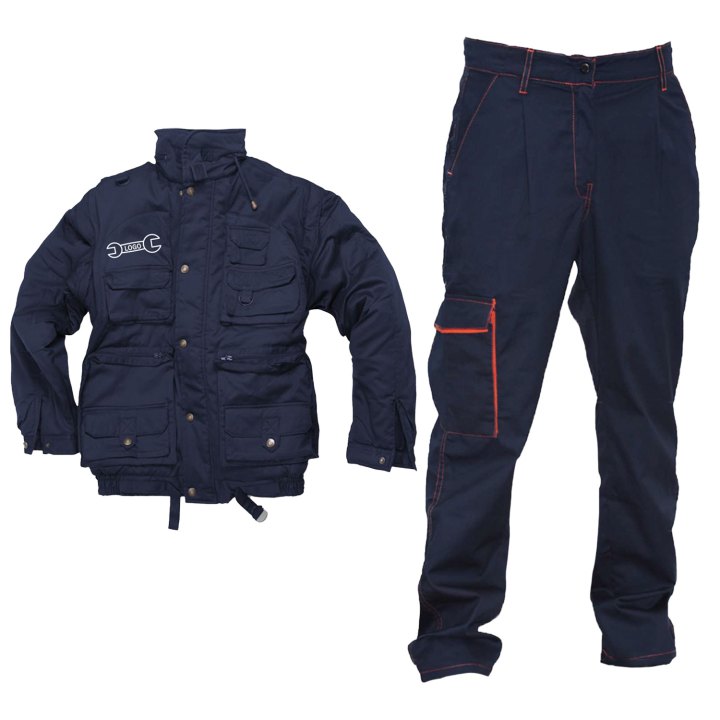 Kit da lavoro con Giubbino e pantalone per carrozziere elettricista falegname ferramenta gommista idraulico e meccanico