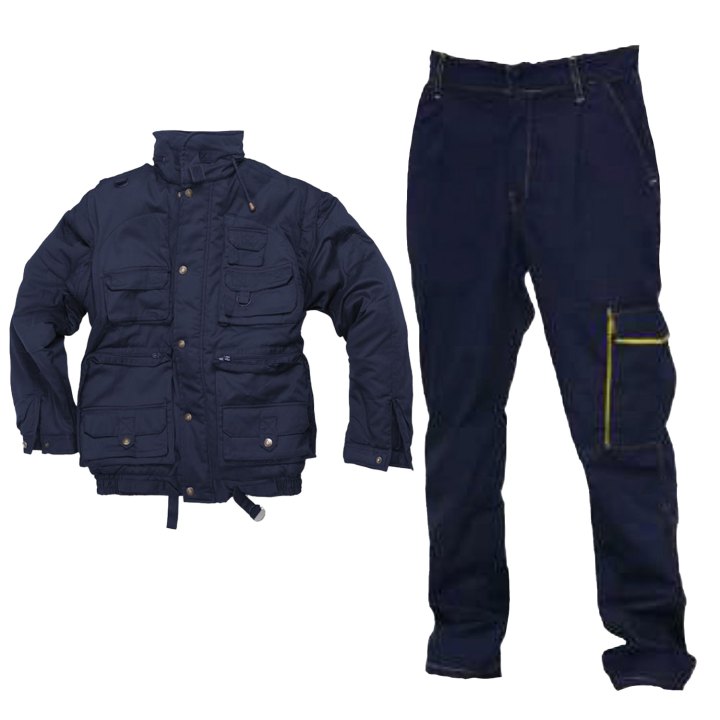 Kit da lavoro con Giubbino e pantalone per carrozziere elettricista falegname ferramenta gommista idraulico e meccanico