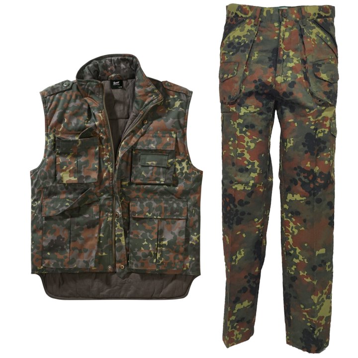 Kit da caccia completo professionale con gilet e pantaloni  Personalizzabile con il tuo logo aziendale