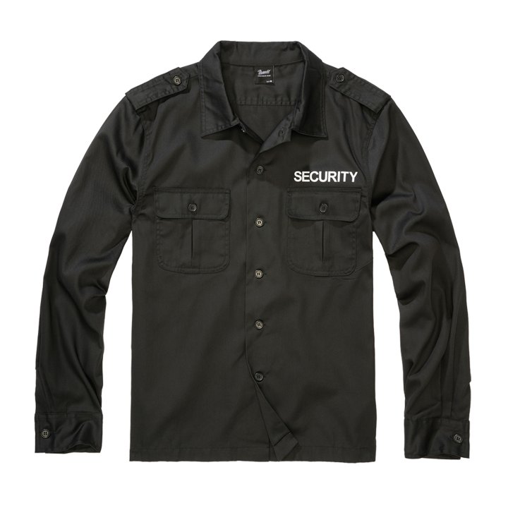 Camicia uomo sicurezza security idrorepellente cotone uomo spalline incluse