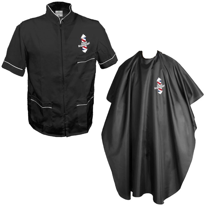 Kit Barbiere con Casacca e Mantella - Personalizzabile con Nome e Logo