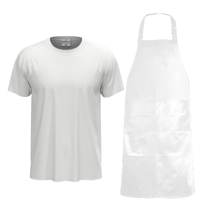 Kit Uomo per toelettatori con camice e grembiule PVC - personalizzabile con logo e nome