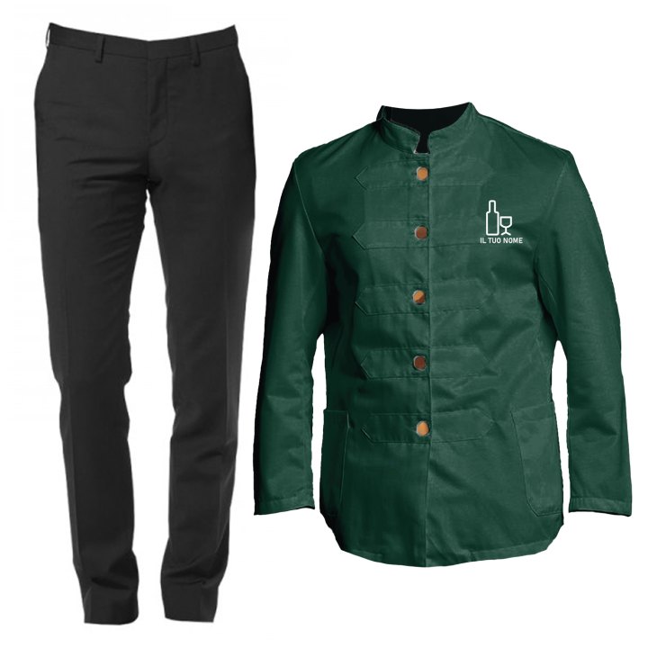 Kit Giacca e Pantalone per Baristi e Camerieri disponibili in diverse taglie e colori made in italy