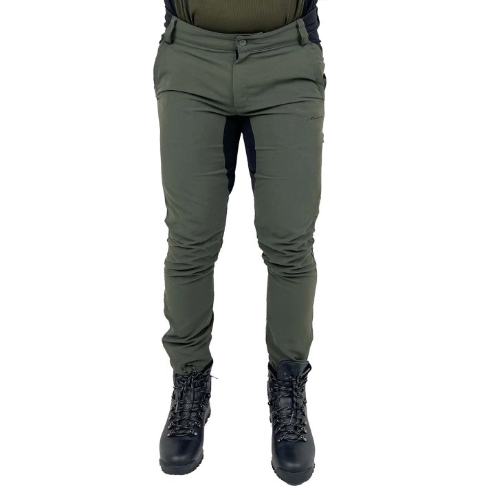 Pantalone pantaloni elastici SlimFit da caccia uomo in tessuto stretch Idrorepellente leggero
