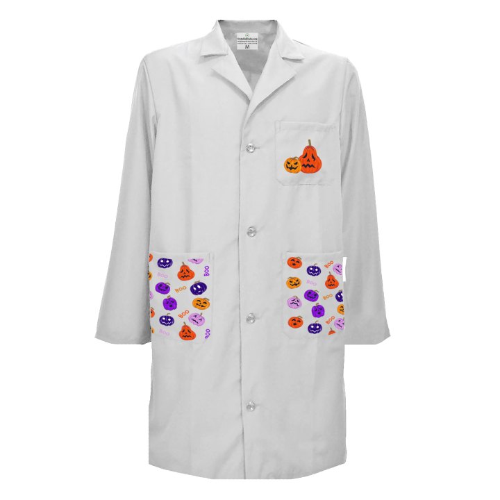 Camice uomo pediatra clownterapy veterinario bambini abbigliamento pediatrico - Halloween Edition.