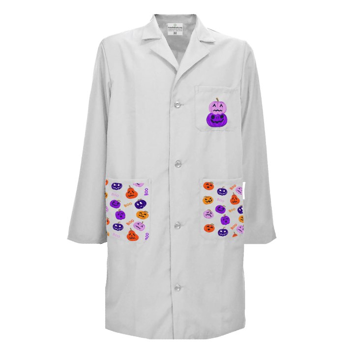 Camice uomo pediatra clownterapy veterinario bambini abbigliamento pediatrico - Halloween Edition.