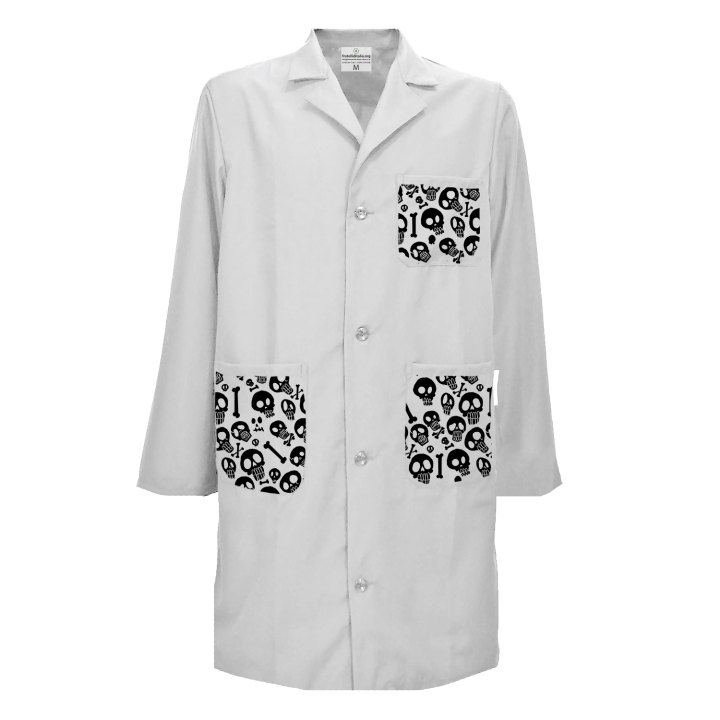 Camice uomo pediatra clownterapy veterinario bambini abbigliamento pediatrico - Halloween Edition.