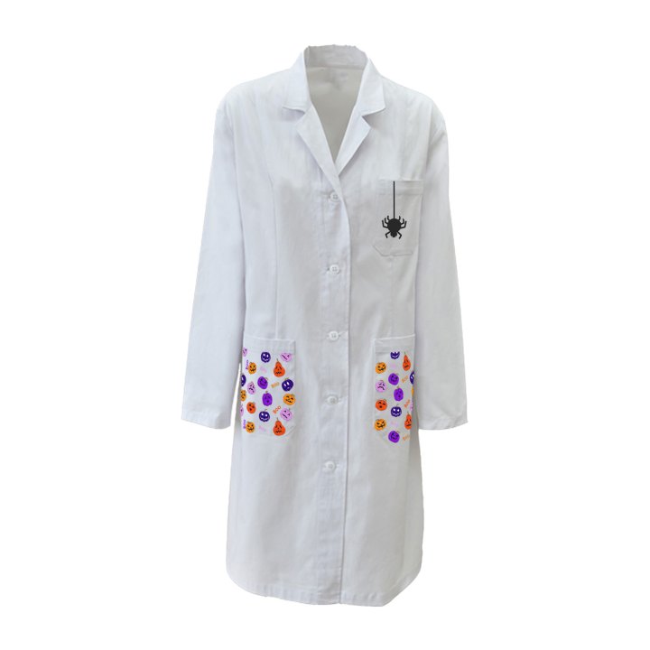 Camice Donna da medico dottore maestra veterinario - Halloween Edition.