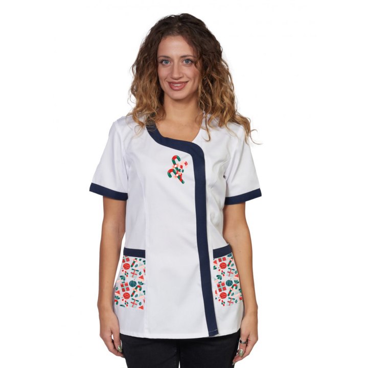 Christmas apron for hairdresser, beautician, nursery school, teacher, Christmas clothing