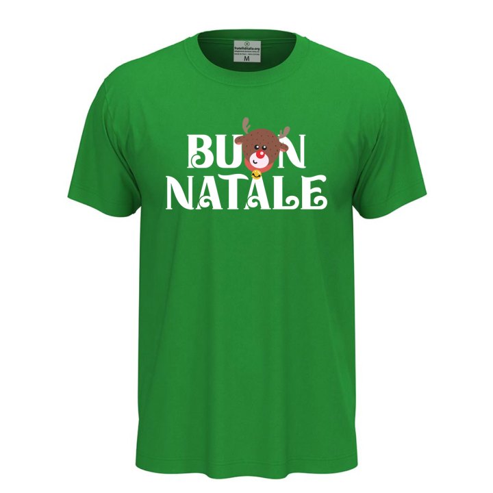T-shirt classica mezza manica con stampa a tema NATALE - Perfetto per Idea Regalo Natalizia