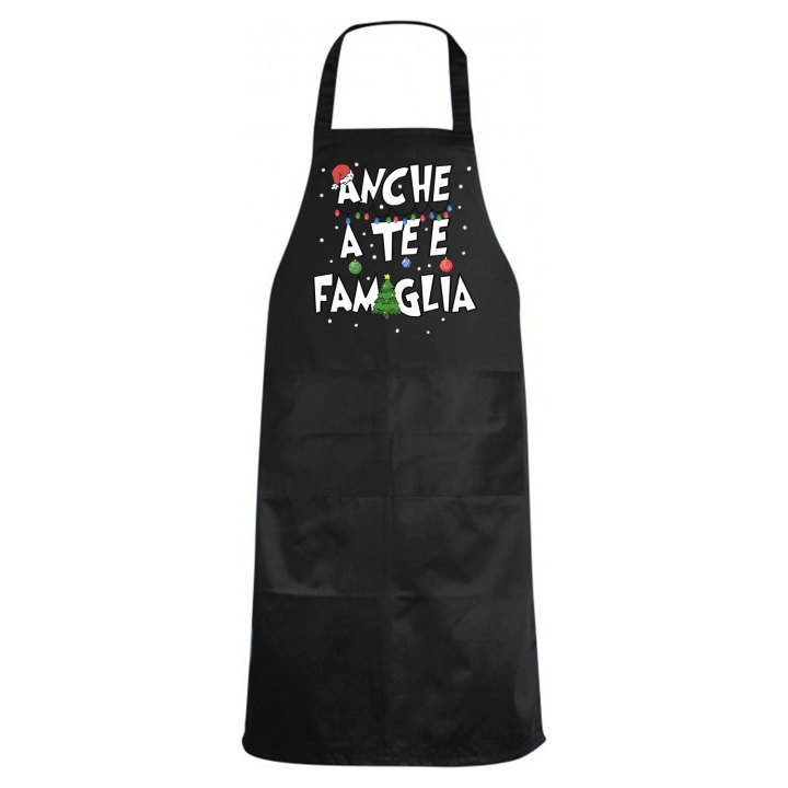 Grembiule Natalizio paravanti Cucina stampa Regalo per feste Natale ristoranti bar scuola cotone