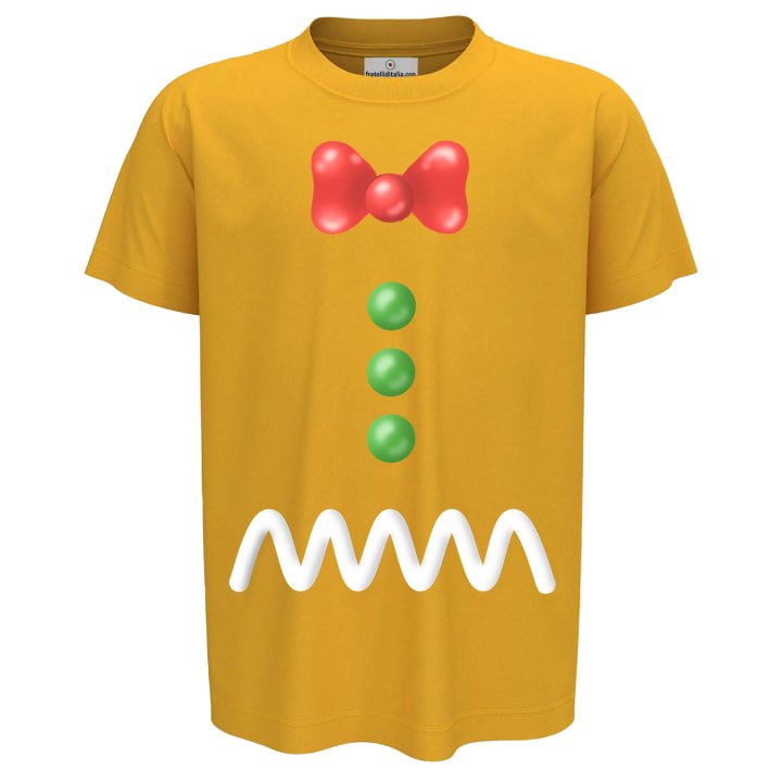 T-Shirt maglia mezza manica bambino girocollo Babbo Natale elfo infanzia abbigliamento Natalizio bambini